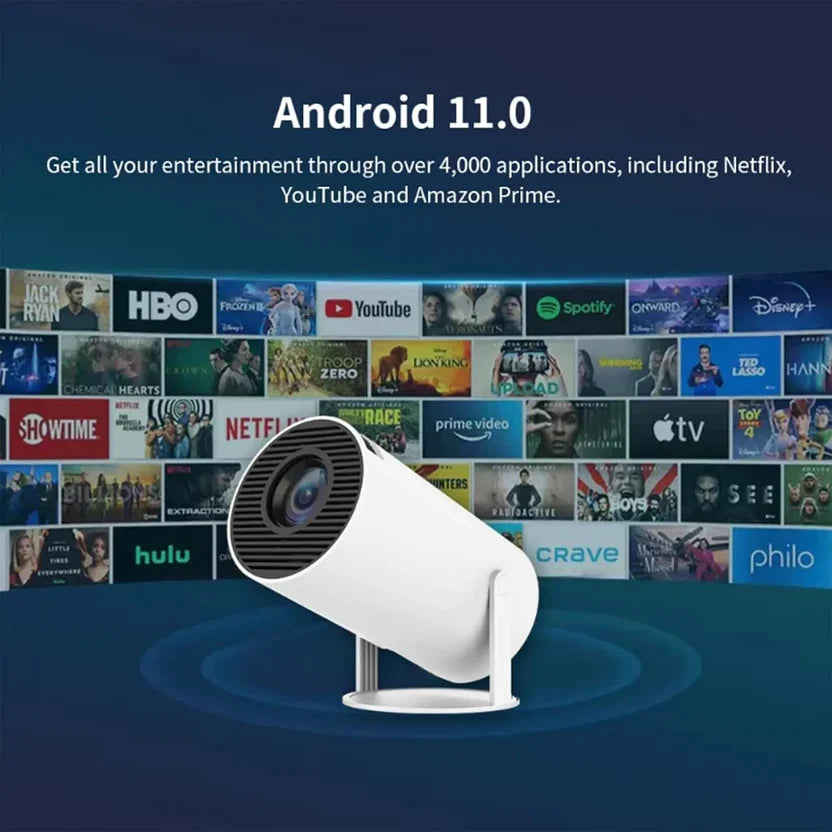 ✨ 4K Vision™ LED Projector – Ultra HD Home Theatre Experience